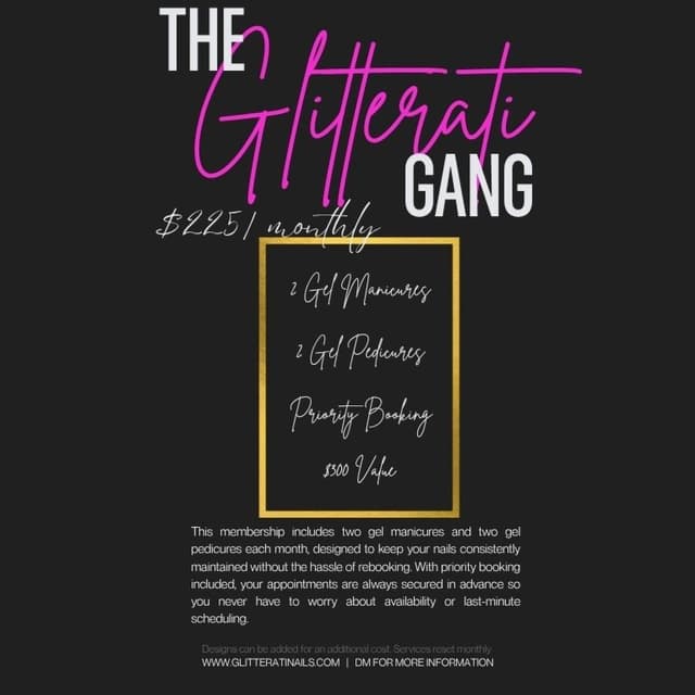 The Glitterati Gang at Glitterati Nails in District Heights, MD